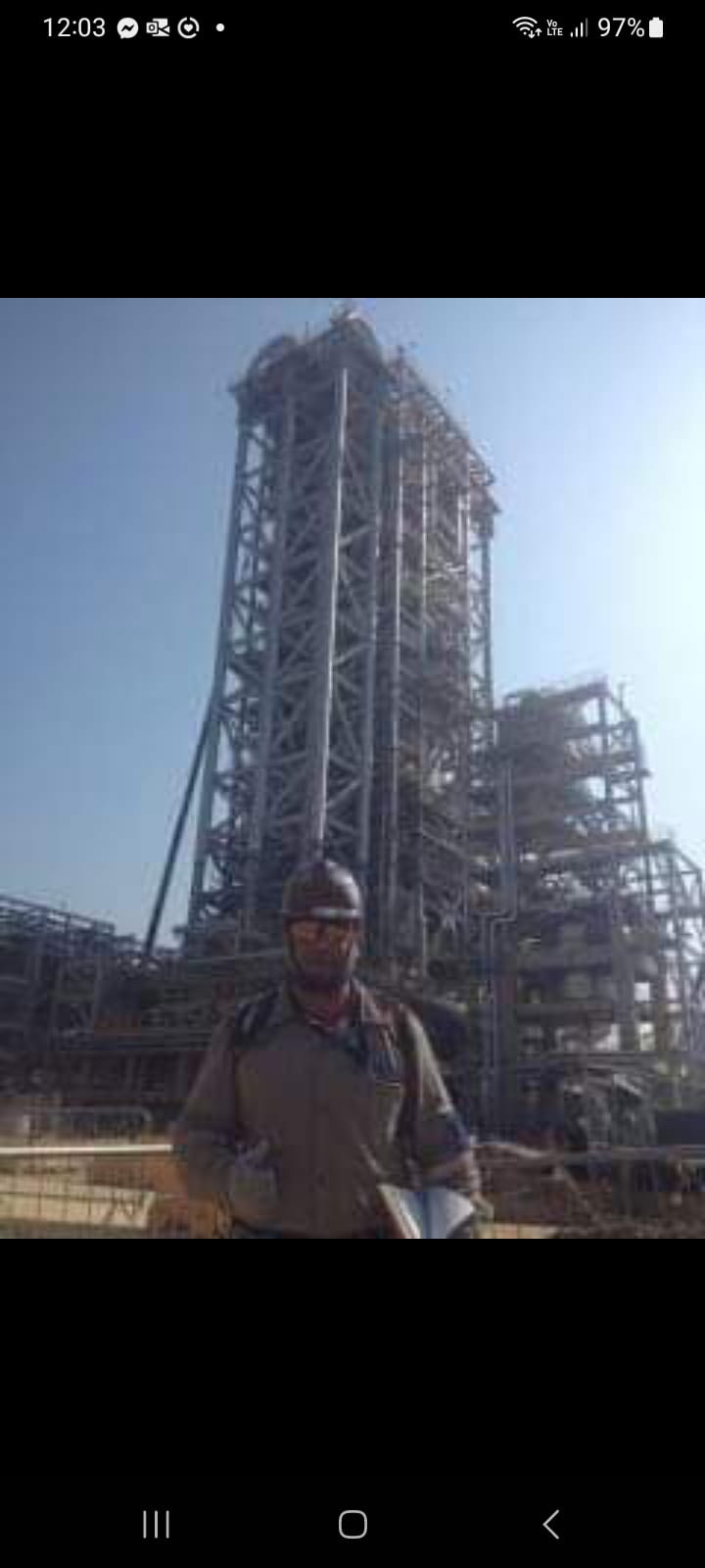 Trabajo industrial en planta